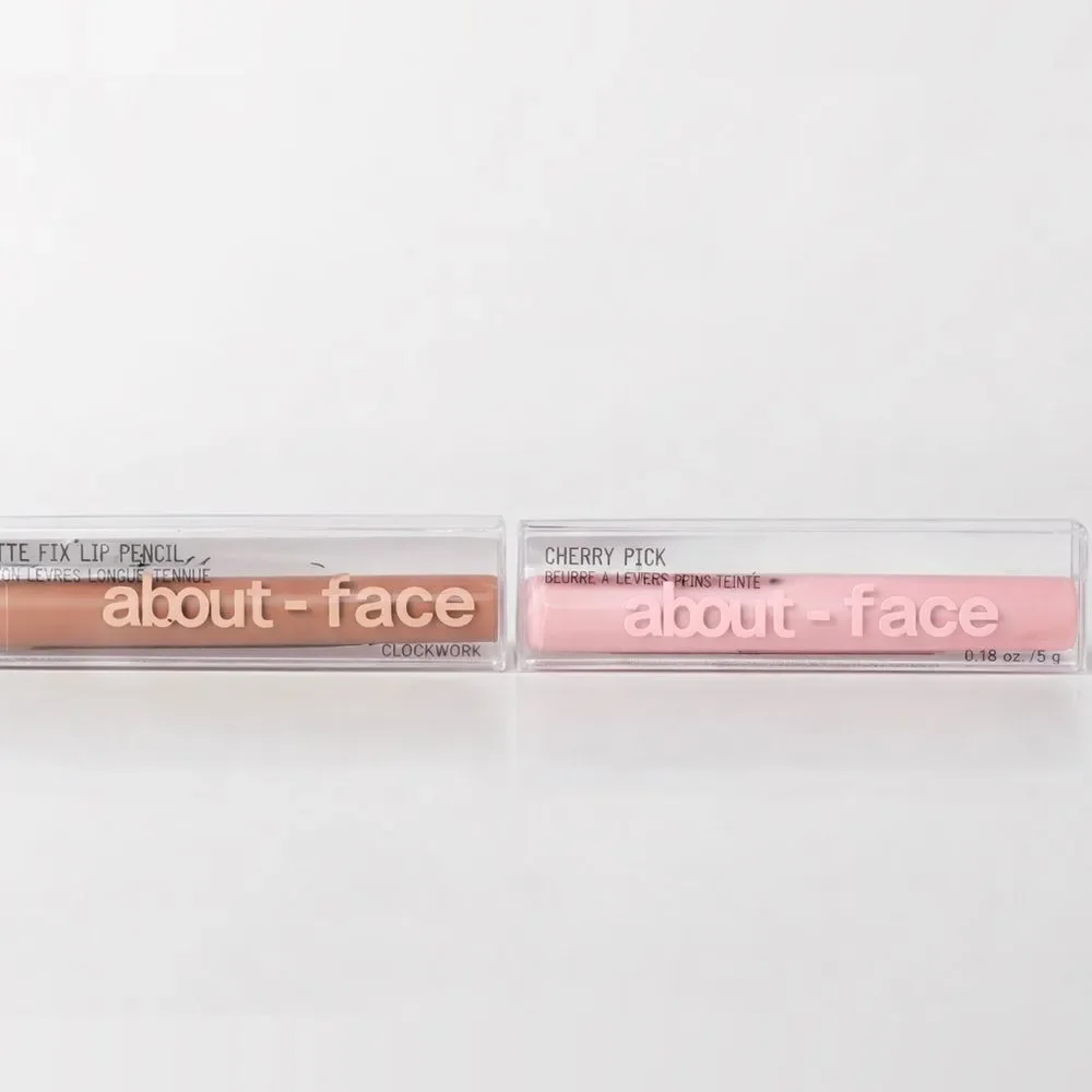 💖 About-Face Lip Duo – Clockwork Matte Liner + Pink Pira Butter NEW & Boxed 💄✨